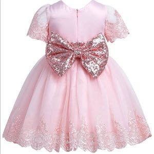 Flower Girl Baby Infant Rose Gold Dress 👗